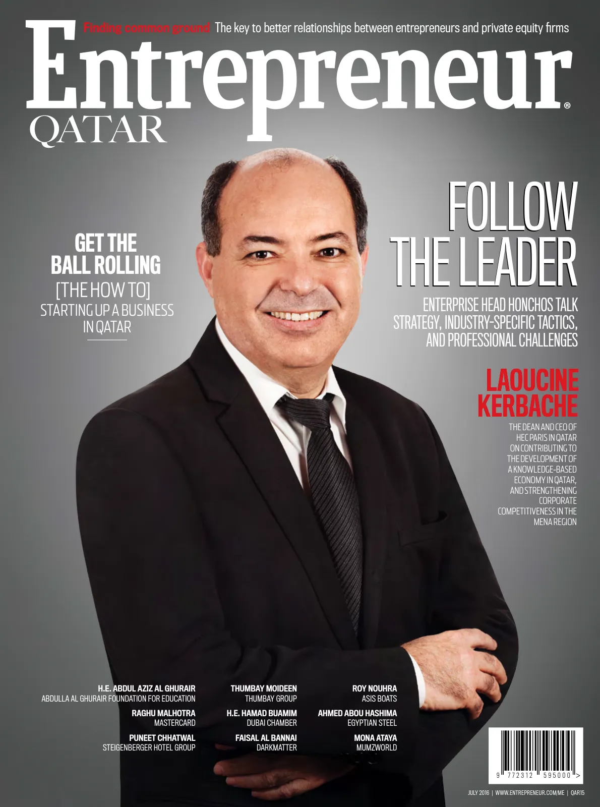Cover of Entrepreneur Qatar, July 2016
