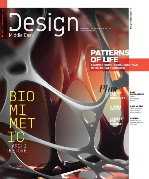 Cover of Design Middle East, May 2021