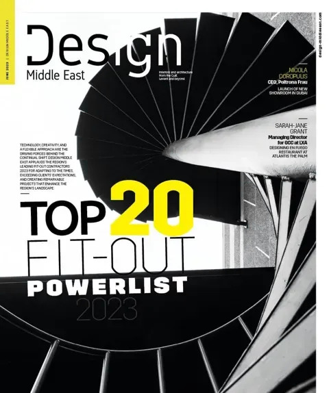 Cover of Design Middle East, June 2023