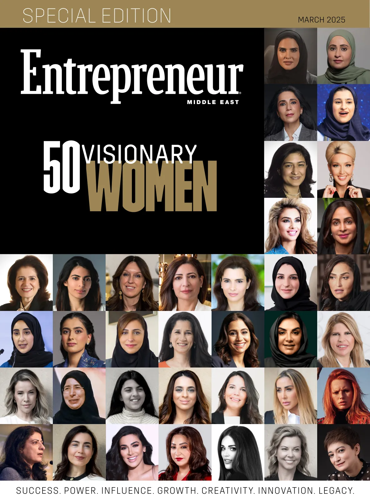 Cover of Entrepreneur Middle East, 50 Visionary Women (Special Edition)