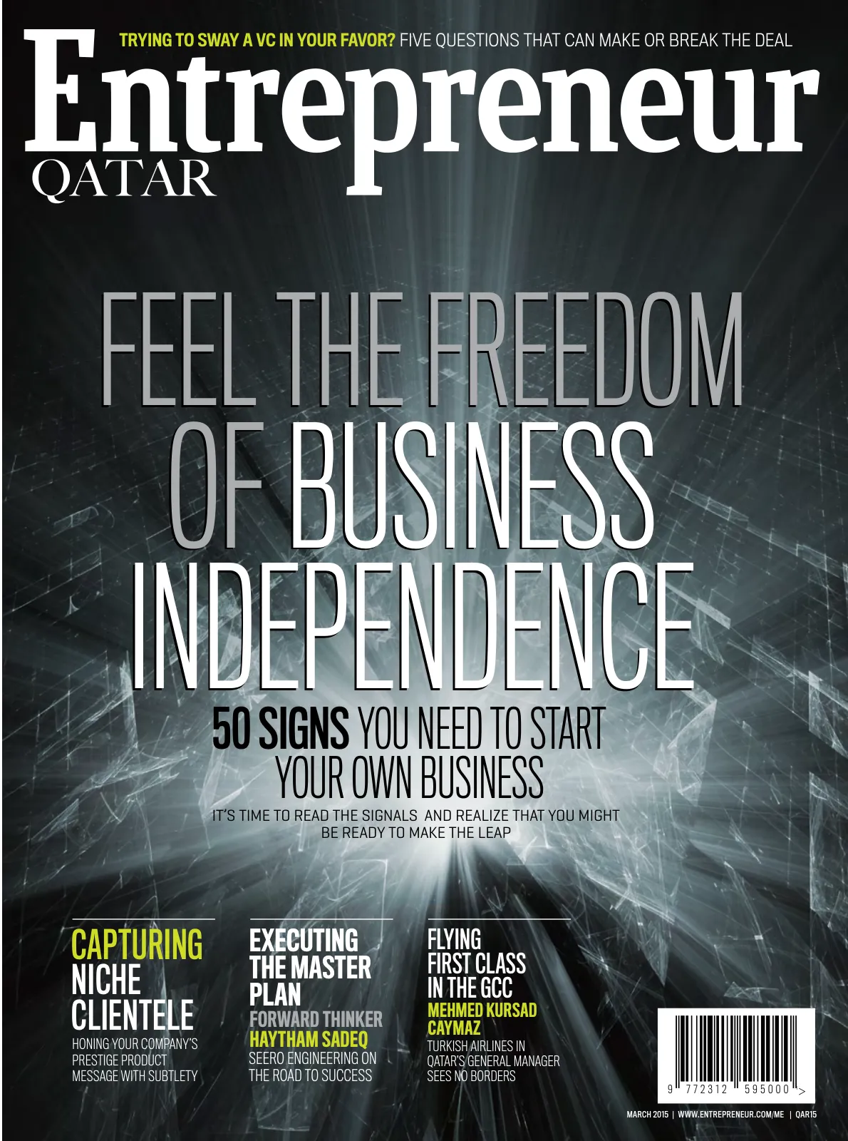 Cover of Entrepreneur Qatar, March 2015