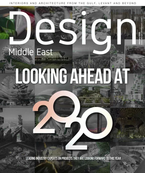 Cover of Design Middle East, January 2020