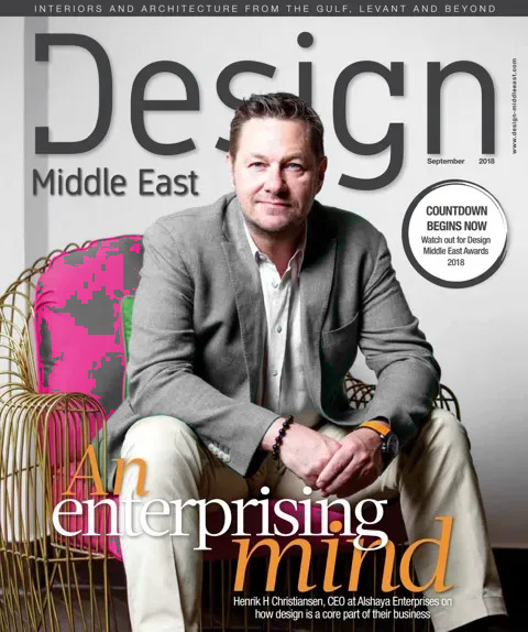 Cover of Design Middle East, September 2018