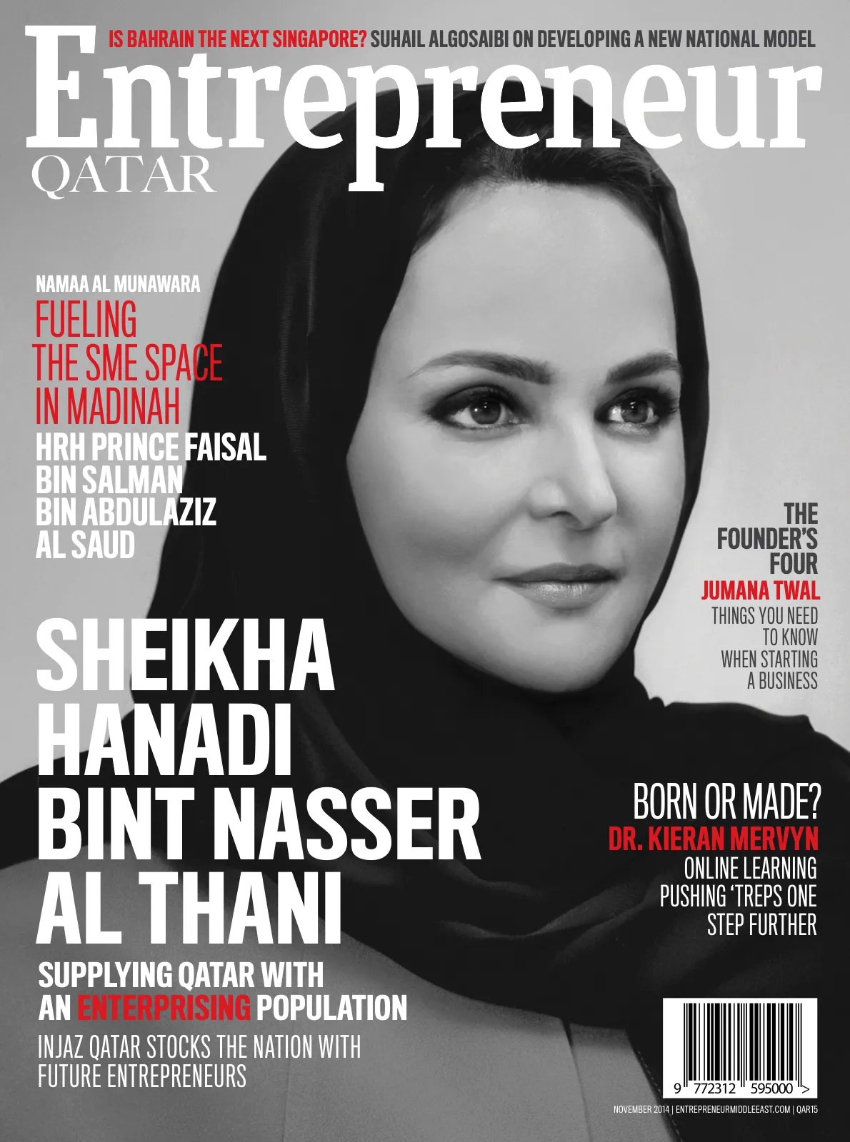 Cover of Entrepreneur Qatar, November 2014