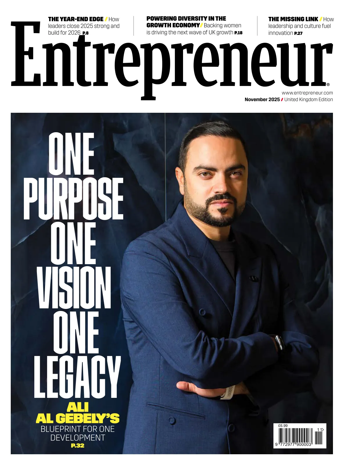 Cover of Entrepreneur UK, November 2025