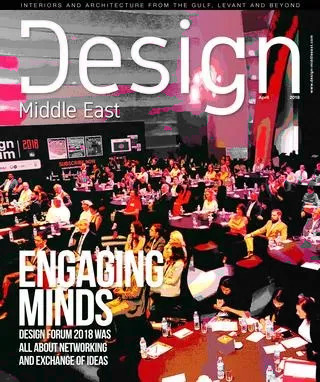 Cover of Design Middle East, April 2018