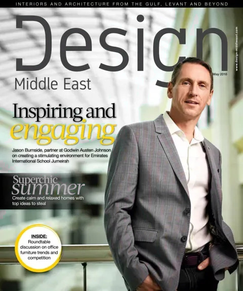 Cover of Design Middle East, May 2018