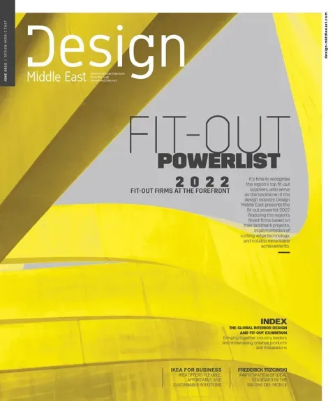 Cover of Design Middle East, June 2022