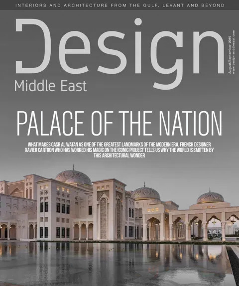 Cover of Design Middle East, Aug/Sept 2019