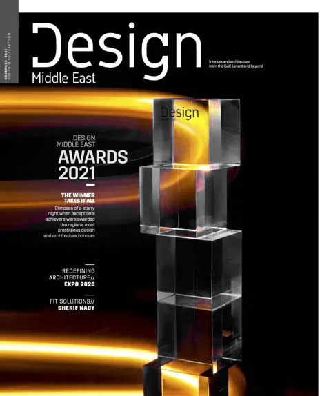Cover of Design Middle East, November 2021