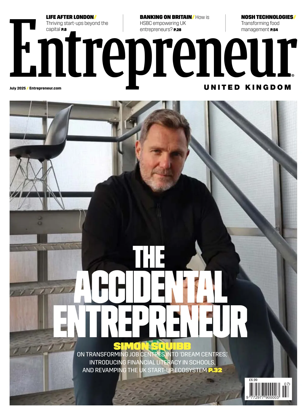 Cover of Entrepreneur UK, July 2025