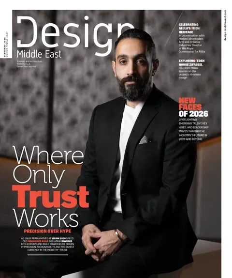 Cover of Design Middle East, February 2026