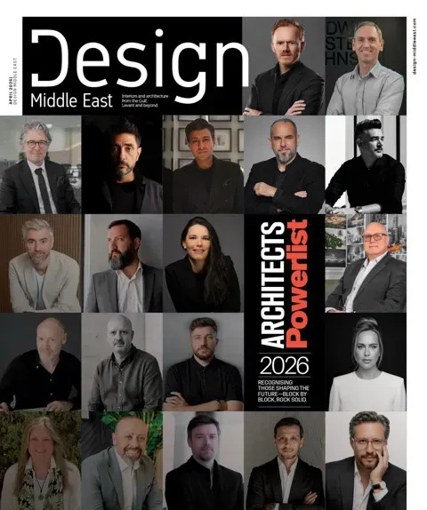 Cover of Design Middle East, April 2026