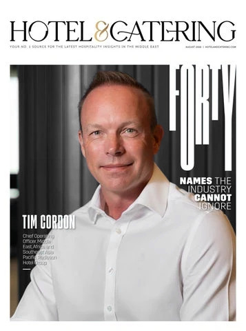 Cover of Hotel & Catering, published August 2026: Meet Top 40 Hospitality Heavyweight Tim Cordon