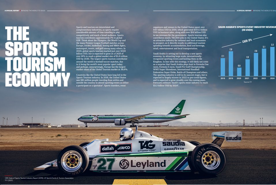 Bringing the World to Saudi: inside page 3