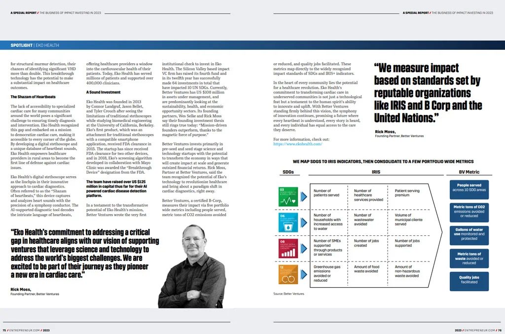 The Business of Impact Investing in 2023: inside page 4